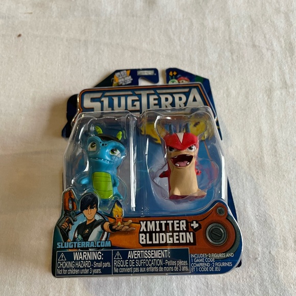 slugterra Other - Xmitter & Bludgeon Action Figure Set - Blue and Red